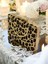 Tüylü Ithal Leopar Desenli Abiye Çanta Gece Çantası Düğün Nişan Mezuniyet 3