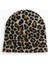 Kadın Yumuşacık Leopar Desenli Akrilik Kumaş Saçaklı Tüylü Bere – Sıcak Tutucu Kışlık Şapka 1