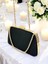 Özel Tasarım Siyah Renk Saten Zincir Saplı Kristal Taşlı Saplı Kulplu Kadın Abiye Çanta 7