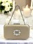 Nude Renk Saten Taşlı Saplı Kadın Abiye Çanta Düğün Nişan Mezuniyet 2