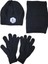 Kitti 9-15 Yaş Erkek Çocuk Içi Polarlı Atkı Bere Eldiven 3'lü Takım 1