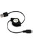 USB - Micro USB Şarj ve Veri Kablosu, Makaralı 80 Cm, Siyah 1