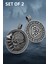 Paslanmaz Çelik 2’li Viking Kolye Seti – Valknut ve Savaşçı Sembolü Erkek Kolye 1
