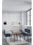 Elfin 70X110CM Sabit Atlantik, Yemek Masası, Yemek Masası Takımı, 2 Lacivert Benchli 1