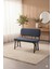 Elfin 70X110CM Sabit Atlantik, Yemek Masası, Yemek Masası Takımı, 2 Lacivert Benchli 2