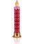 Yılbaşı Mumu LED Işıklı Halkalı Pembe Kırmızı 97 cm 2