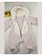 Ayıcık Welsoft Peluş Bebek Tulum – Kapüşonlu, Fermuarlı, Kapalı Ayaklı Lila/krem 3-6-9 Ay 4