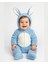 Tavşan Kulaklı Pembe/mavi Welsoft Bebek Tulum – Kapüşonlu Kışlık 0-12 Ay 1