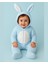 Tavşan Kulaklı Pembe/mavi Welsoft Bebek Tulum – Kapüşonlu Kışlık 0-12 Ay 6