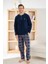 Erkek Düğme Yaka Kışlık Polar Pijama Takımı 6100/6,1 - 1 Adet 2