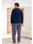 Erkek Düğme Yaka Kışlık Polar Pijama Takımı 6100/6,1 - 1 Adet 3