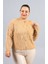 Camel Sakallı Triko Hırka – Yumuşak Dokulu Kadın Hırka 1