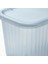Rykta Kapaklı Kutu Şeffaf Gri Mavi 12 x 18 x 12 cm 1.5 Lt 6