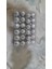 Yılbaşı Süs Topları 3 cm 24 Ad 12 Mat 12 Parlak Süs Topları Gümüş 2