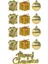 Ağacı Süsü Dekoratif 4cm Karma Set 12 Li̇ 1