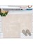 Soft Big Barg 2'li Banyo Paspası - Ekru - 60X100 cm + 50X60 cm 1