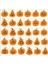 Cute Pumpkins Halloween Sticker Set Cadılar Bayramı Şirin Balkabakları 2 cm Sticker Seti NSTI0178 2