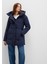 Kapüşonlu Lacivert Şişme Mont 1110439-83699 7