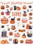 Halloween Pumpkins Sticker Seti Cadılar Bayramı Sticker Sevimli Halloween Balkabakları Çıkartma Etiket NSTI0045 1