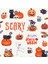 Halloween Pumpkins Sticker Seti Cadılar Bayramı Sticker Sevimli Halloween Balkabakları Çıkartma Etiket NSTI0045 2