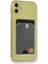 iPhone 11 Kart Hazneli Şeffaf Silikon Kılıf Rcv/kart Şeffaf 1