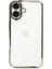 iPhone 16 Kılıf Kamera Lens Korumalı Parlak Silikon Kapak Ryc/razer Lens - Gümüş 1