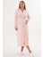 Mecit 6306 Pudra Kadın Uzun Sabahlık 1