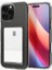 iPhone 16 Pro Max Kart Hazneli Şeffaf Silikon Kılıf Rcv/kart Şeffaf 1