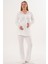 Mecit 5808 Ekru Hamile Lohusa Pijama Takımı 1