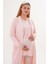 Mecit 6330 Pudra Sabahlıklı Lohusa Pijama Takımı 1