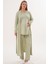 Mecit 6330 Yeşil Sabahlıklı Lohusa Pijama Takımı 1