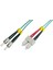 St-Sc Fiber Optic Patch Cable, Multimode Om 3 50/125 Duplex, 3.0mm, Lszh, 10 Meter 1
