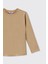 Kız Çocuk Uzun Kollu Bej Tişört 2