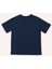 Erkek Bebek Nakış Detaylı Lacivert Tişört 3