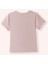 Kız Çocuk Nakış Detaylı Pembe Tişört 3