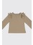 Kız Bebek Uzun Kollu Bej Tişört 1