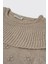 Kız Çocuk Dokulu Bej Triko Kazak 3