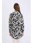 Relax Fit Gömlek Yaka Desenli Viskon Uzun Kollu Tunik D7348AX25SP 5