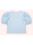 Kız Çocuk Kol Detaylı Mavi Tişört 4