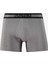 Erkek Gri Standart Fit 3'lü Boxer 2