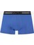 Erkek Mavi Standart Fit 3'lü Boxer 3