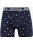 Erkek Lacivert Desenli 2li Boxer 3