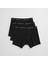 Erkek Siyah Slim Fit Logolu Boxer 4