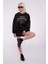 Siyah Kadın Şort Takımı - MG1170 5