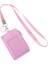 Pembe Moda Iş Kredi Kartı Kimlik Rozeti Bozuk Para Cüzdanı Tutucu Boyun Askısı Ipi Anahtarlık (Yurt Dışından) 1