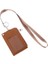 Kahverengi Moda Iş Kredi Kartı Kimlik Rozeti Bozuk Para Cüzdanı Tutucu Boyun Askısı Ipi Anahtarlık (Yurt Dışından) 1