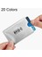20 Adet Anti Rfid Cüzdan Engelleme Okuyucu Kilidi Banka Kartı Tutucu Kimlik Banka Kartı Durumda Koruma Metal Kredi Kartı Tutucu Alüminyum 20 Renk (Yurt Dışından) 3