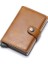 Kahverengi Yeni Rfid Mini Erkek Kart Cüzdan Yüksek Kaliteli Karbon Fiber Kart Sahibinin Küçük Erkek Cüzdan Ince Para Çantası Erkek Çantalar (Yurt Dışından) 1