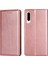 Huawei P30 Için Parlak Yağ Manyetik Pu+Tpu Kılıf (Yurt Dışından) 1