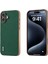 iPhone 16 Plus Için Abe Kaplama Litchi Doku Kılıfı (Yurt Dışından) 1